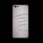 Coque  Iphone 8 PREMIUM Brave Rose Citation Oscar Wilde