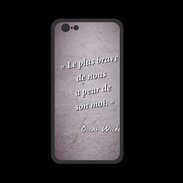 Coque  Iphone 8 PREMIUM Brave Violet Citation Oscar Wilde