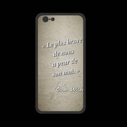 Coque  Iphone 8 PREMIUM Brave Sepia Citation Oscar Wilde