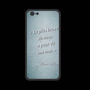 Coque  Iphone 8 PREMIUM Brave Turquoise Citation Oscar Wilde