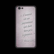 Coque  Iphone 8 PREMIUM Sacrement amour Rose Citation Oscar Wilde