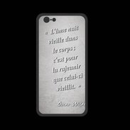 Coque  Iphone 8 PREMIUM Ame nait Gris Citation Oscar Wilde