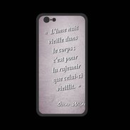 Coque  Iphone 8 PREMIUM Ame nait Rose Citation Oscar Wilde