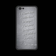 Coque  Iphone 8 PREMIUM Ame nait Noir Citation Oscar Wilde
