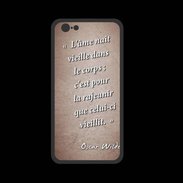 Coque  Iphone 8 PREMIUM Ame nait Rouge Citation Oscar Wilde