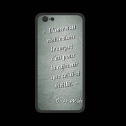 Coque  Iphone 8 PREMIUM Ame nait Vert Citation Oscar Wilde