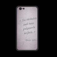 Coque  Iphone 8 PREMIUM Ami poignardée Rose Citation Oscar Wilde