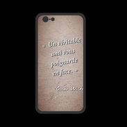 Coque  Iphone 8 PREMIUM Ami poignardée Rouge Citation Oscar Wilde