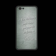 Coque  Iphone 8 PREMIUM Ami poignardée Vert Citation Oscar Wilde