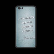 Coque  Iphone 8 PREMIUM Ami poignardée Turquoise Citation Oscar Wilde