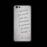 Coque  Iphone 8 PREMIUM Avis gens Gris Citation Oscar Wilde