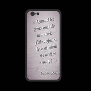 Coque  Iphone 8 PREMIUM Avis gens Rose Citation Oscar Wilde