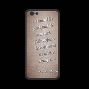 Coque  Iphone 8 PREMIUM Avis gens Rouge Citation Oscar Wilde