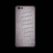 Coque  Iphone 8 PREMIUM Avis gens violet Citation Oscar Wilde