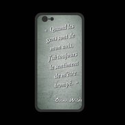 Coque  Iphone 8 PREMIUM Avis gens Vert Citation Oscar Wilde