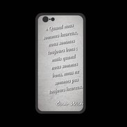 Coque  Iphone 8 PREMIUM Bons heureux Gris Citation Oscar Wilde