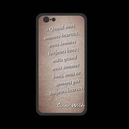 Coque  Iphone 8 PREMIUM Bons heureux Rouge Citation Oscar Wilde