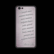 Coque  Iphone 8 PREMIUM Bons heureux Rose Citation Oscar Wilde