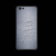 Coque  Iphone 8 PREMIUM Aimer Bleu Citation Oscar Wilde