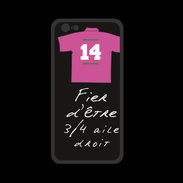 Coque  Iphone 8 PREMIUM 3/4 aile droit Bonus offensif-défensif Noir