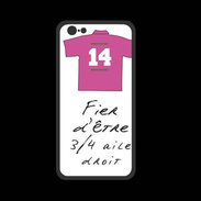 Coque  Iphone 8 PREMIUM 3/4 aile droit Bonus offensif-défensif Blanc