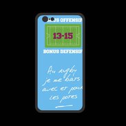 Coque  Iphone 8 PREMIUM Les potes Bonus offensif-défensif Bleu