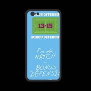 Coque  Iphone 8 PREMIUM Fin de match Bonus offensif-défensif Bleu