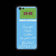Coque  Iphone 8 PREMIUM Plaquage Bonus offensif-défensif Bleu