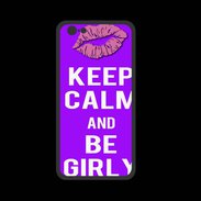 Coque  Iphone 8 PREMIUM Keep Calm Girly Violet