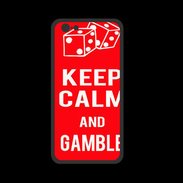 Coque  Iphone 8 PREMIUM Keep Calm Gamble Rouge
