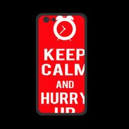 Coque  Iphone 8 PREMIUM Keep Calm Hurry up Rouge
