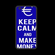 Coque  Iphone 8 PREMIUM Keep Calm Make money Bleu