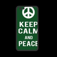 Coque  Iphone 8 PREMIUM Keep Calm Peace Vert