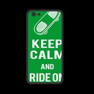 Coque  Iphone 8 PREMIUM Keep Calm Ride on Vert