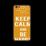 Coque  Iphone 8 PREMIUM Keep Calm Be Happy Orange