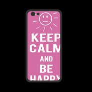 Coque  Iphone 8 PREMIUM Keep Calm Be Happy Rose