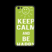 Coque  Iphone 8 PREMIUM Keep Calm Be Happy Vert pomme