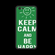 Coque  Iphone 8 PREMIUM Keep Calm Be Happy Vert