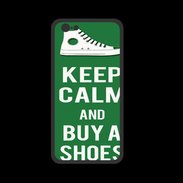 Coque  Iphone 8 PREMIUM Keep Calm Buy Shoes Vert