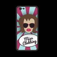 Coque  Iphone 8 PREMIUM Miss Clubbing Chatain