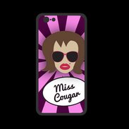 Coque  Iphone 8 PREMIUM Miss Cougar Chatain