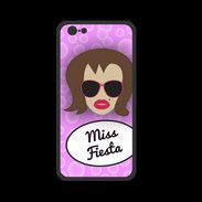 Coque  Iphone 8 PREMIUM Miss Fiesta Chatain