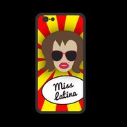Coque  Iphone 8 PREMIUM Miss Latina Chatain