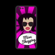 Coque  Iphone 8 PREMIUM Miss Shopping Brune