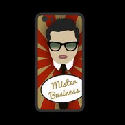 Coque  Iphone 8 PREMIUM Mister Business Brun