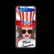Coque  Iphone 8 PREMIUM Miss USA Chatain
