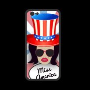 Coque  Iphone 8 PREMIUM Miss USA Brune