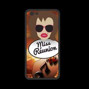Coque  Iphone 8 PREMIUM Miss Réunion Chatain