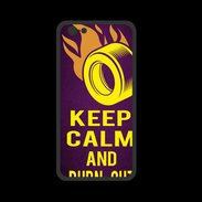 Coque  Iphone 8 PREMIUM Keep Calm and Burn Out violet