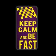 Coque  Iphone 8 PREMIUM Keep Calm and Be Fast Violet
